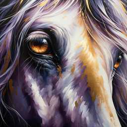 a horse, painting, two color generated by DALL·E 2